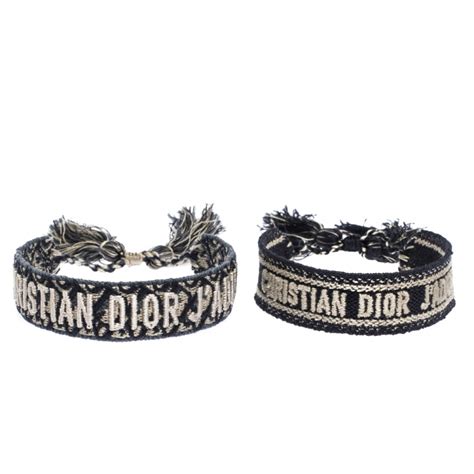 dior j'adior bresslet|Dior embroidered bracelets.